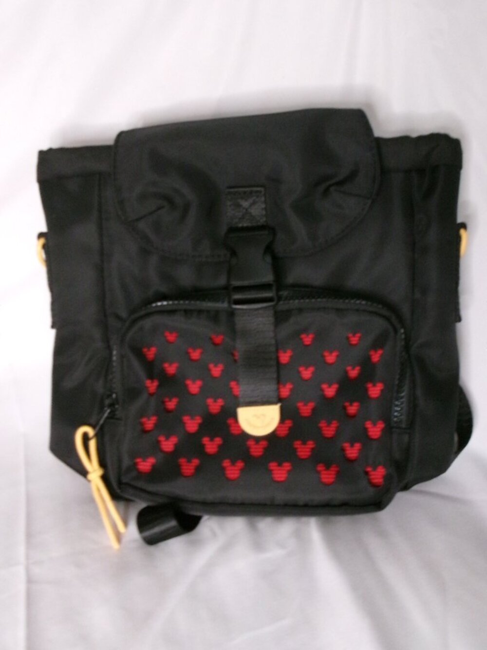 Disney Mickey Mouse Silhouette Convertible Nylon Mini Backpack